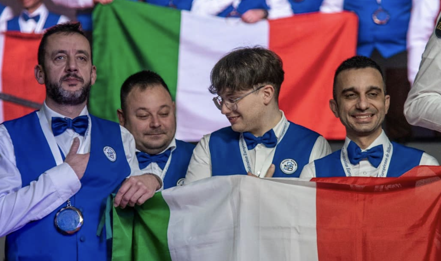 L’Italia vince gli Europei di Biliardo, grande successo per il marsalese Cucchiara