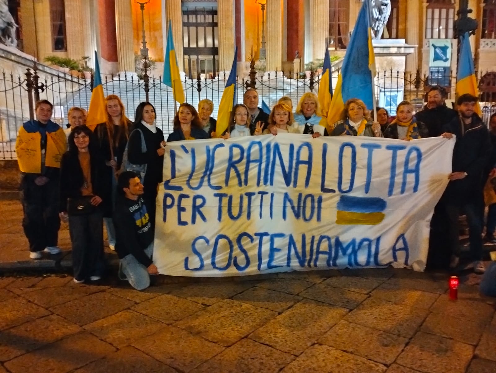 “Save Ucraina, Stop Russia”, iniziativa a Palermo a due anni dall’invasione VIDEO