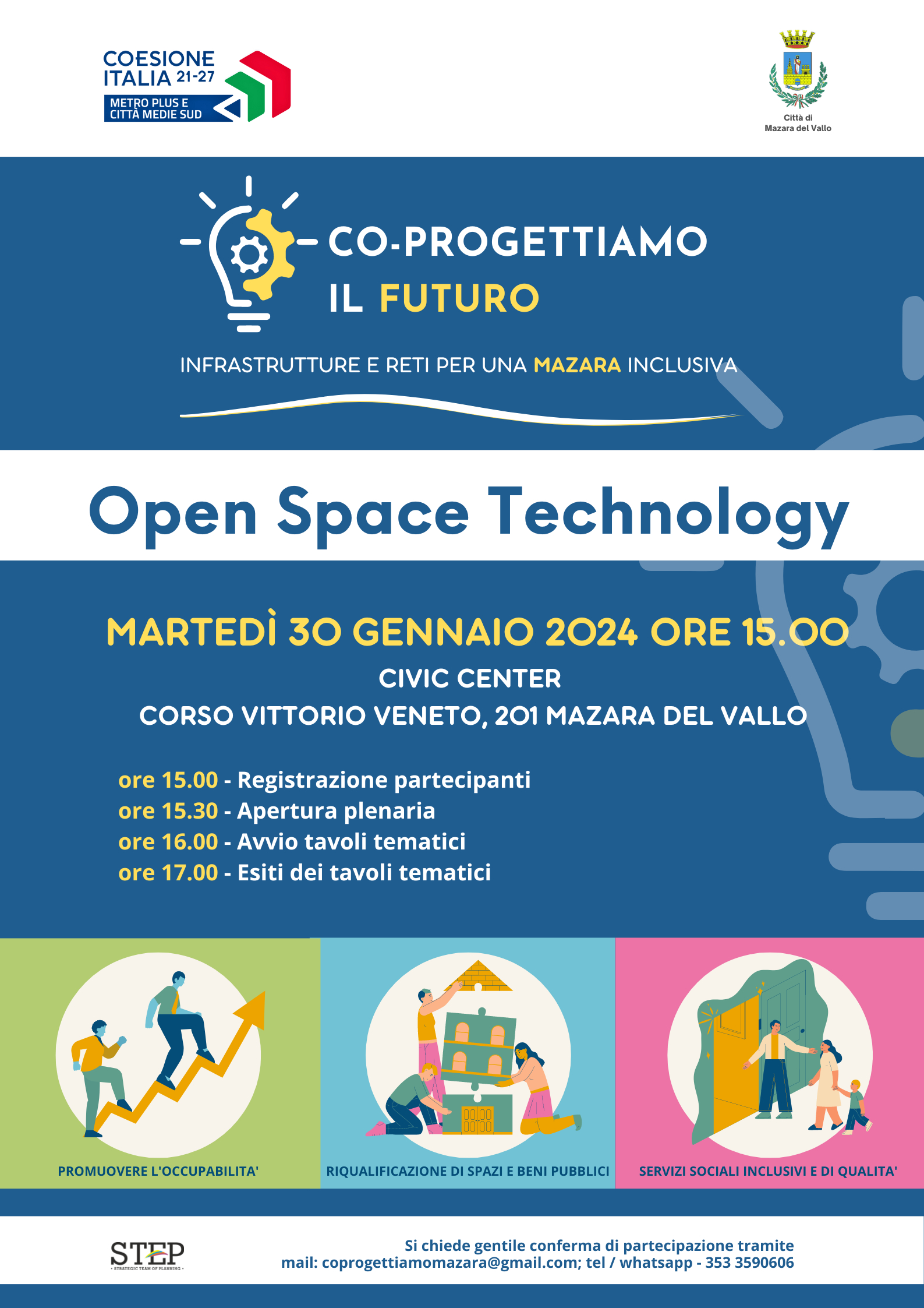 Co-progettazione per 8 milioni di euro: a Mazara prosegue il “Programma Nazionale Metro Plus”