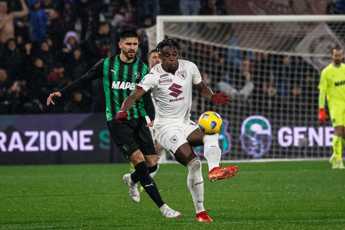 Zapata risponde a Pinamonti, fra Sassuolo e Torino è 1-1