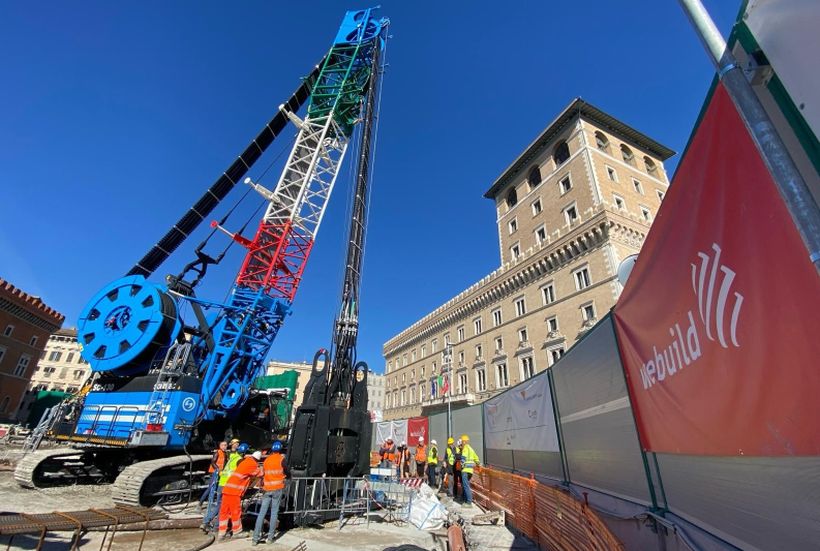 Webuild avvia idrofresa per lavori Linea C di Piazza Venezia a Roma