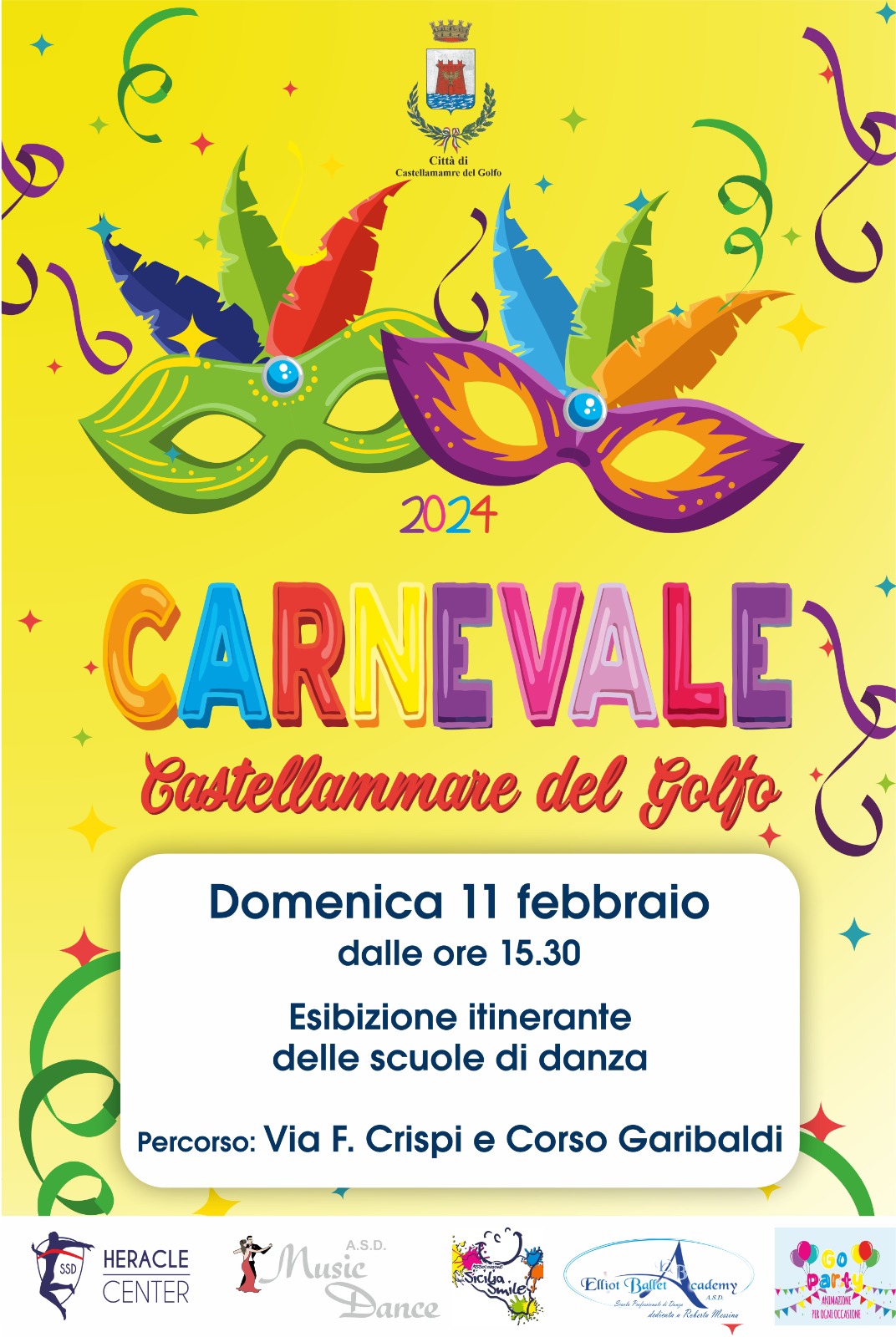 Inizia il Carnevale Alcamese. Il programma e il divieto di bevande da asporto