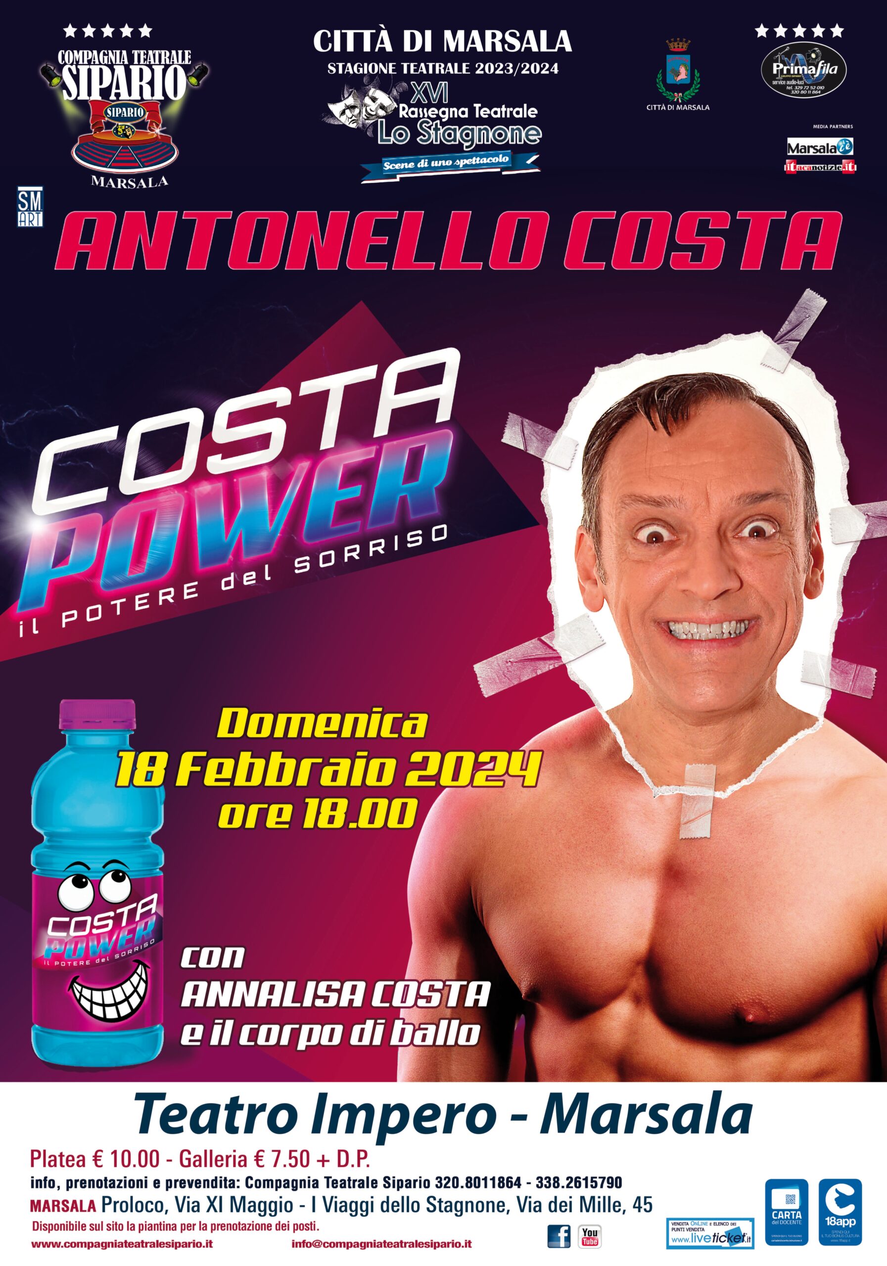 Costa Power – Il potere del sorriso all’Impero con la rassegna “Lo Stagnone…”