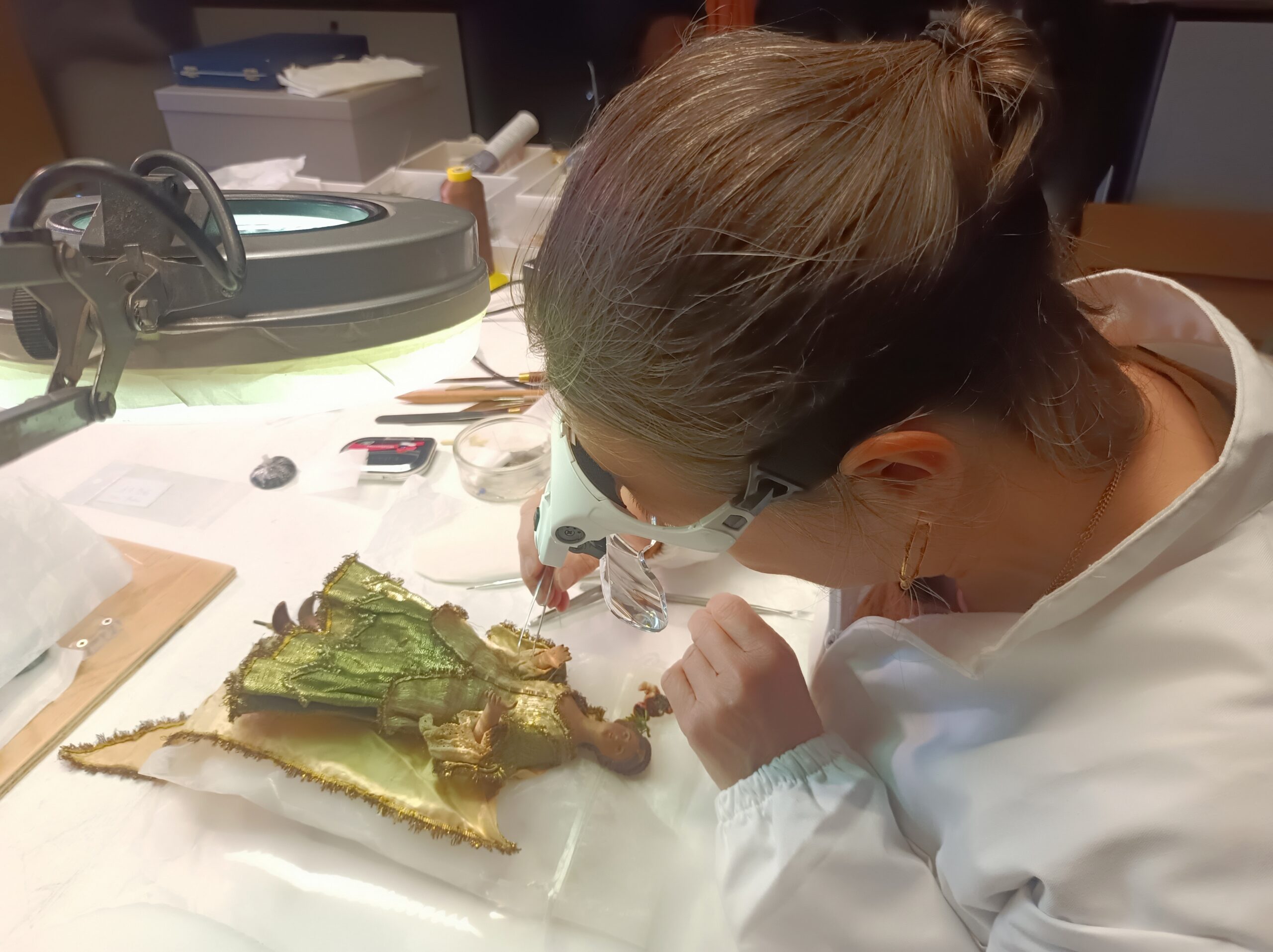 Al Museo Pepoli di Trapani in restauro le figure della Natività di Maria