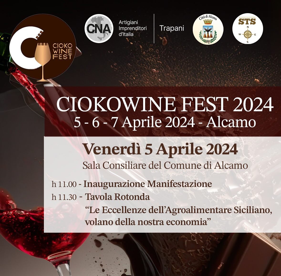 Ad Alcamo tutto pronto per l’inaugurazione del Ciokowine Fest 2024