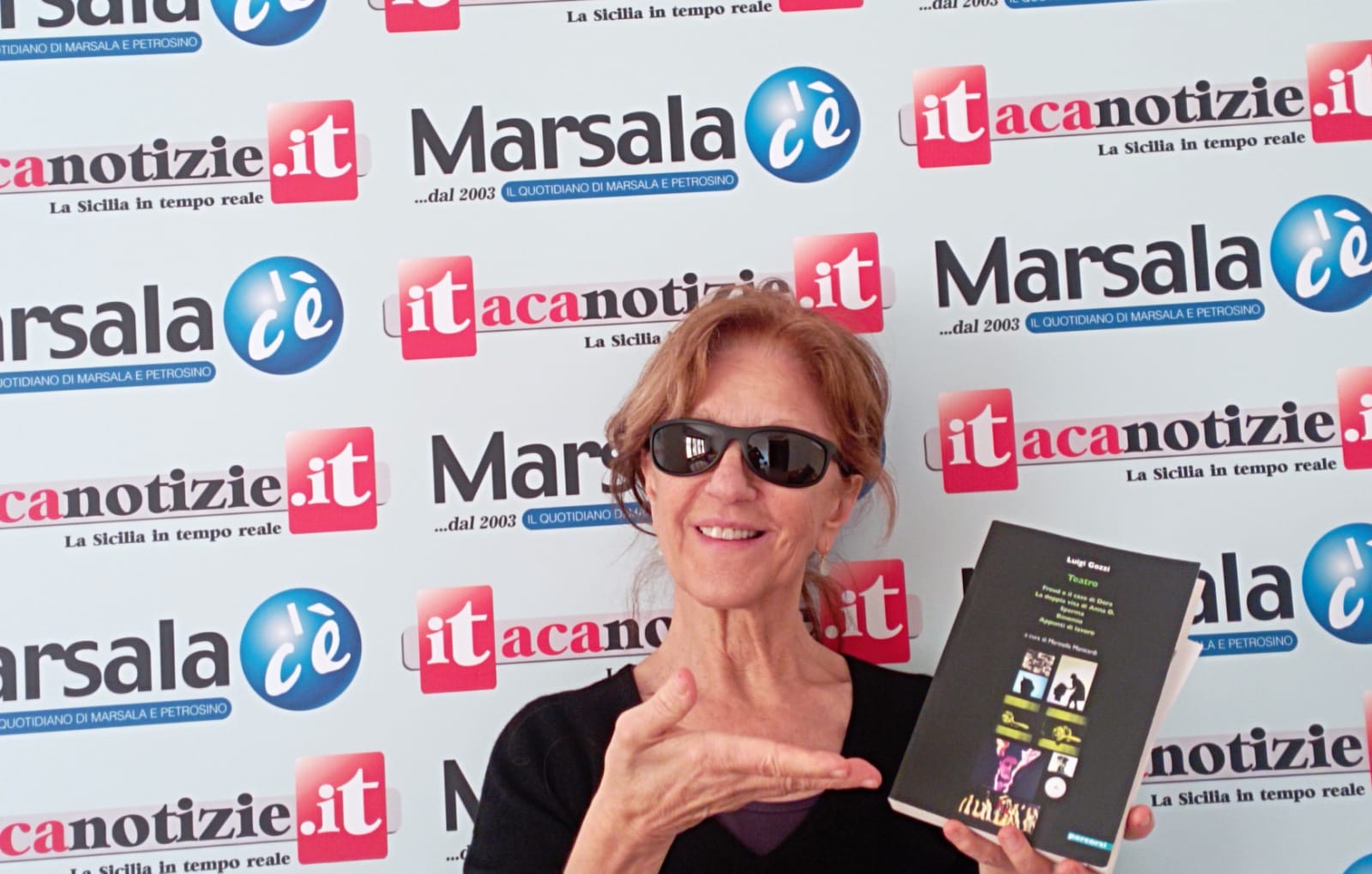 Al Carpe Diem di Marsala il teatro irriverente di Marinella Manicardi che presenta il libro di Luigi Gozzi