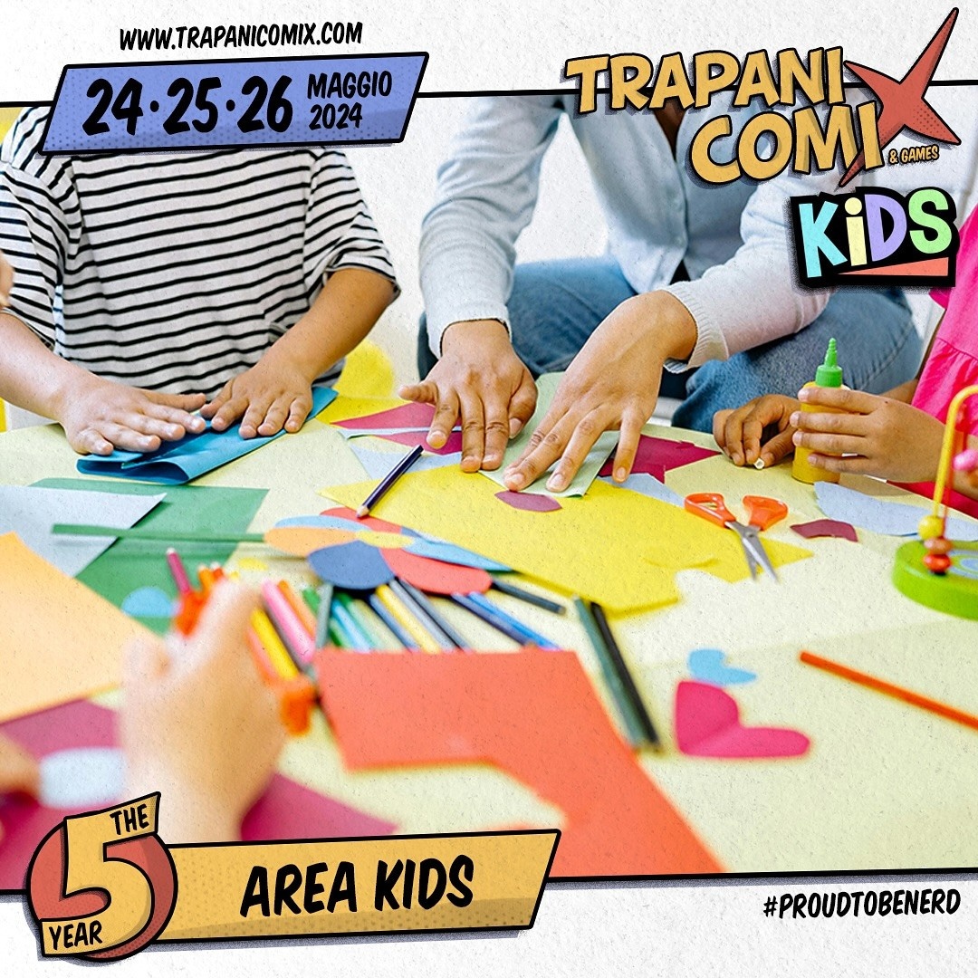 Al Trapani Comix debutta l’Area Kids dedicata ai più piccoli