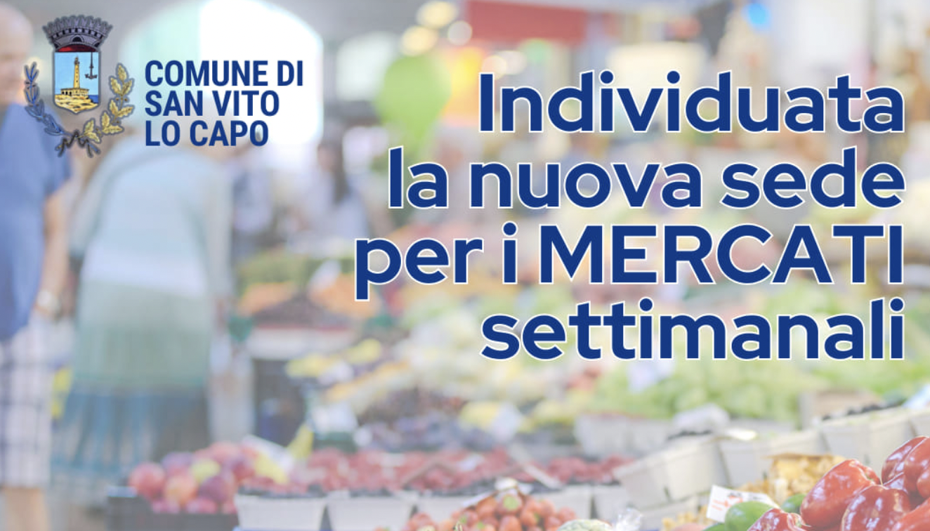 A San Vito una nuova sede per i mercatini settimanali