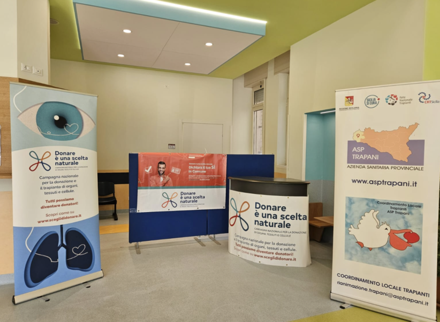 In tre ospedali trapanesi Open Day per informare sulla donazione di organi e tessuti