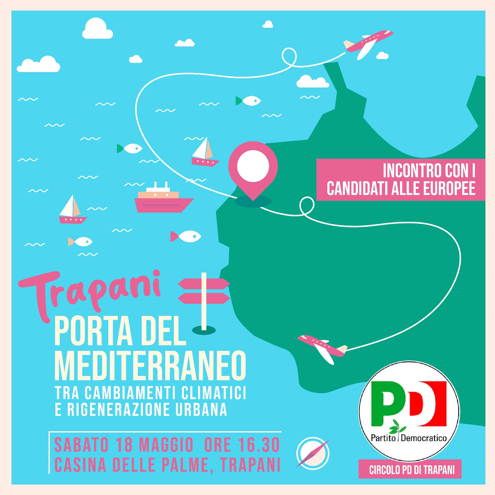 Il PD presenta “Trapani porta del Mediterraneo”, si firma anche per il Salario Minimo