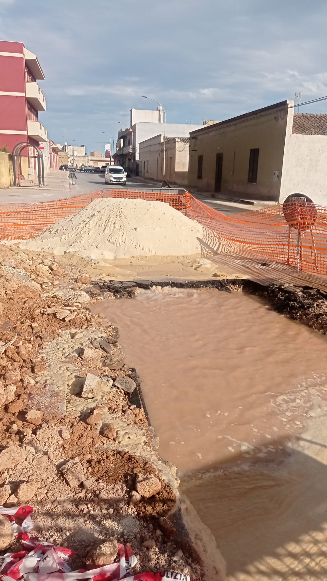 A Marsala un altra rottura alla stessa condotta idrica