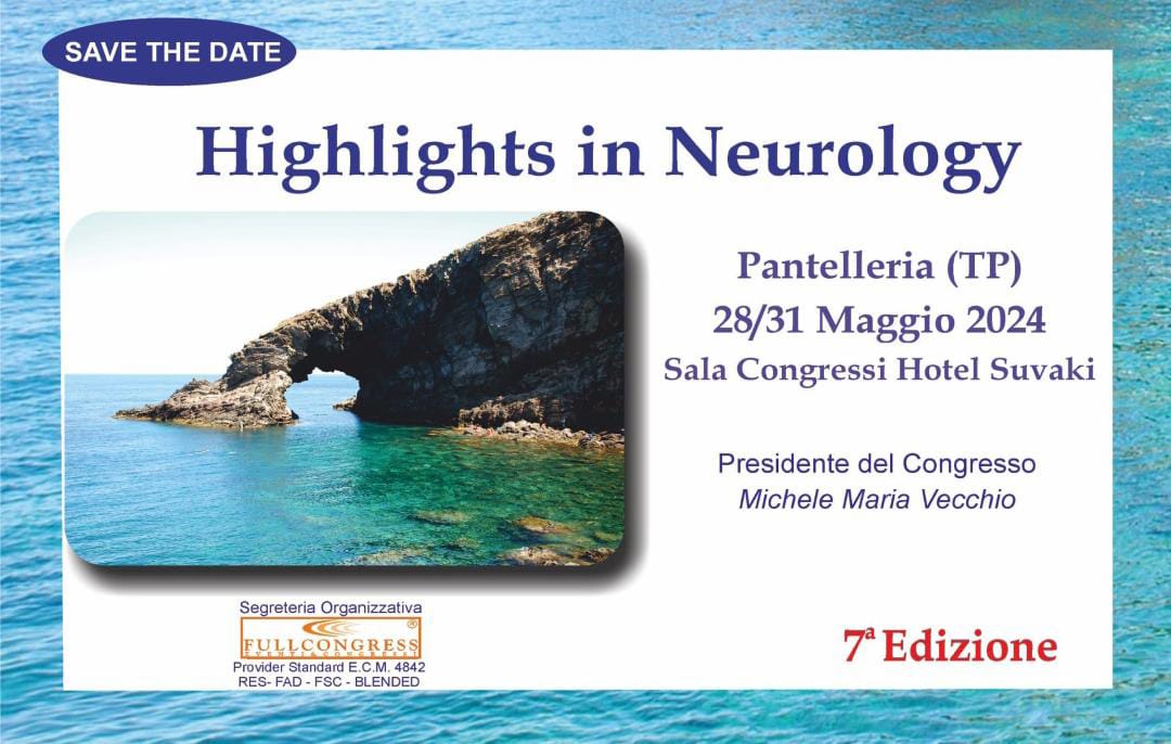 “Highlights in Neurology”, Pantelleria ospita il congresso specialistico
