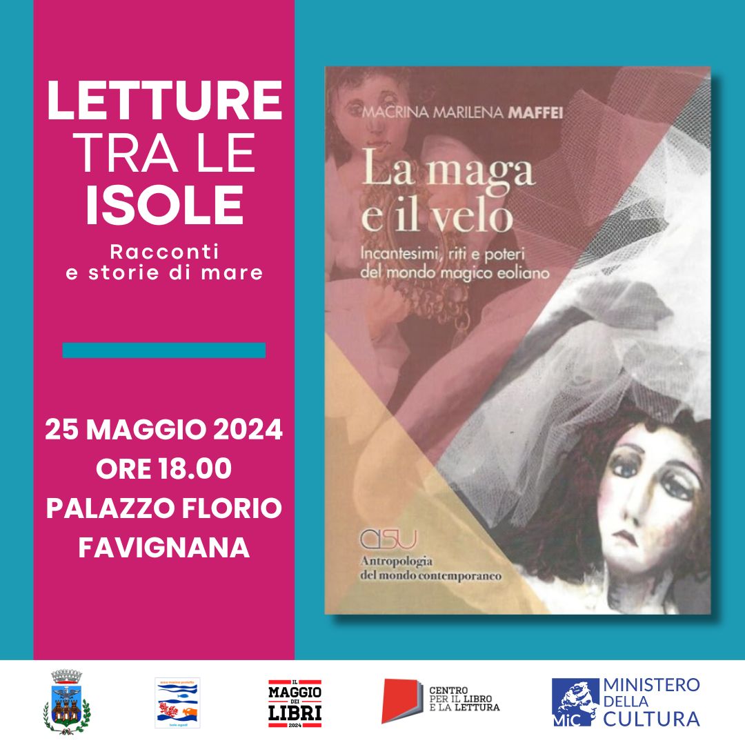 Al Palazzo Florio di Favignana si presenta il romanzo “La maga e il velo…” di Macrina Marilena Maffei