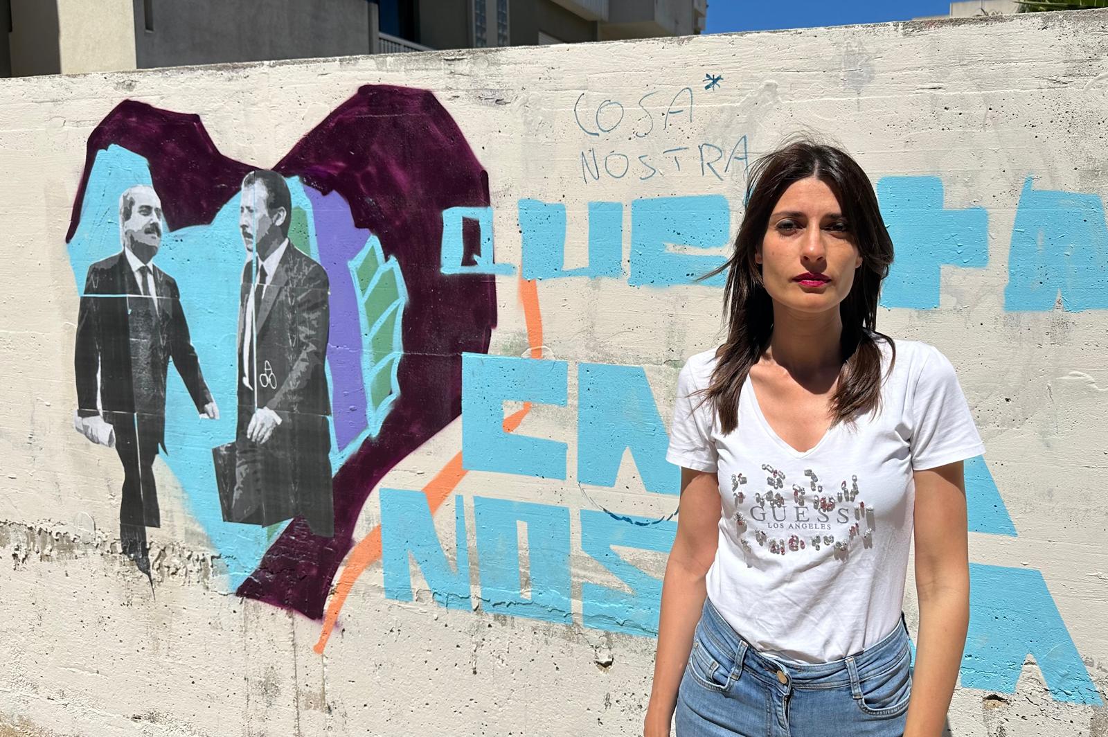 Trapani: vandalizzato il murales di Falcone e Borsellino: “Serve video-sorveglianza”