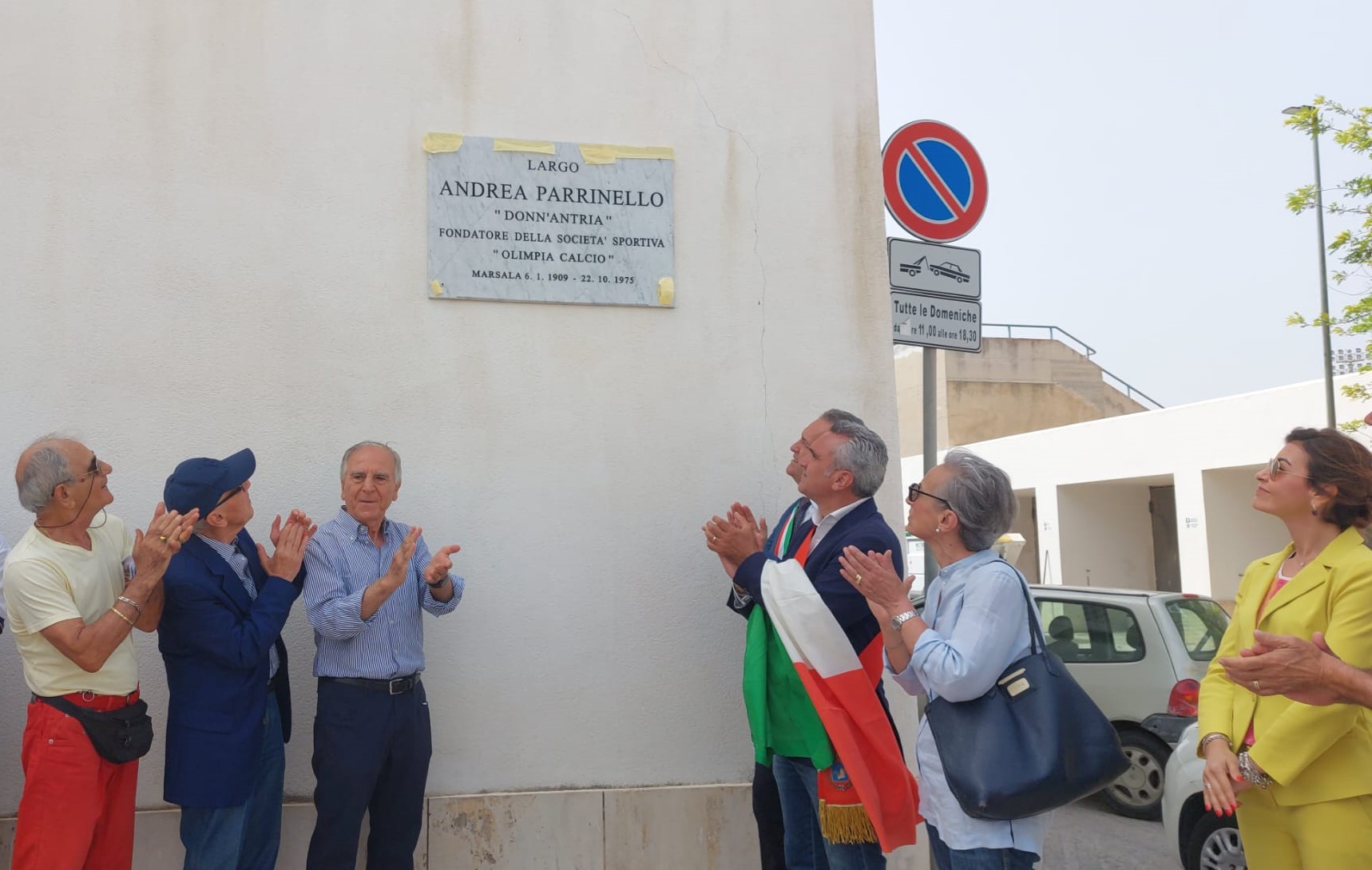 Intitolato ad Andrea Parrinello uno slargo in zona Stadio, fondò l’Olimpia Calcio a Marsala
