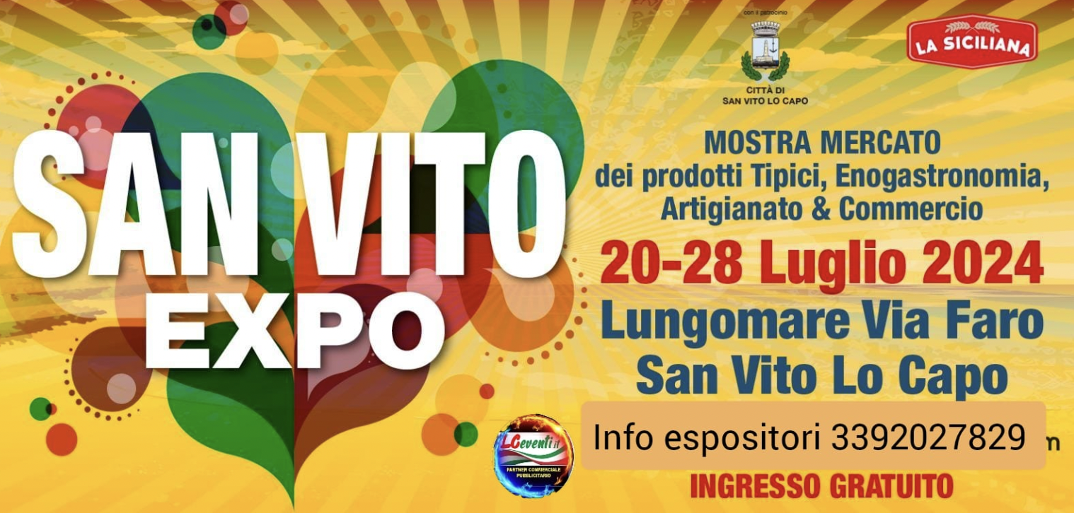 A San Vito l’Expo dei prodotti tipici gastronomici e artigianali siciliani
