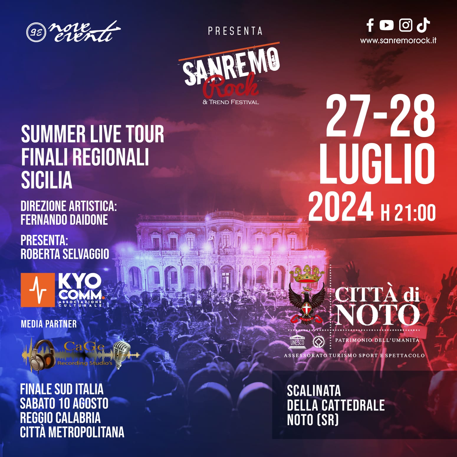 Sanremo Rock & Trend, tutto pronto per le finali regionali del Festival a Noto