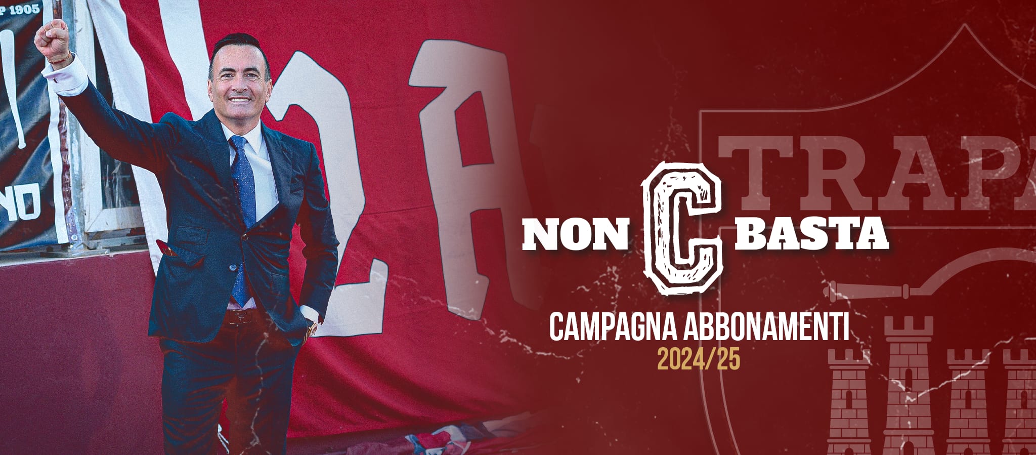 “Non C basta”, al via la campagna abbonamenti 2024/25 del Trapani Calcio