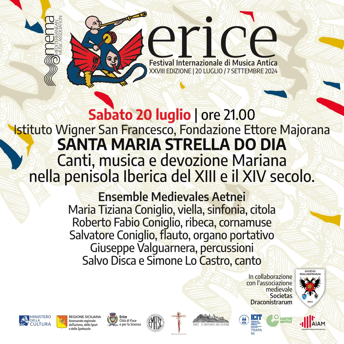 Festival Internazionale di Musica Antica, la 28ª edizione ad Erice. Il programma
