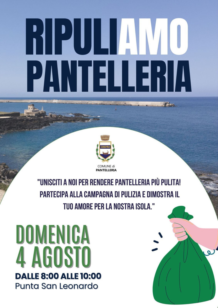 “RipuliAmo Pantelleria”, iniziativa ecologica organizzata dal comune