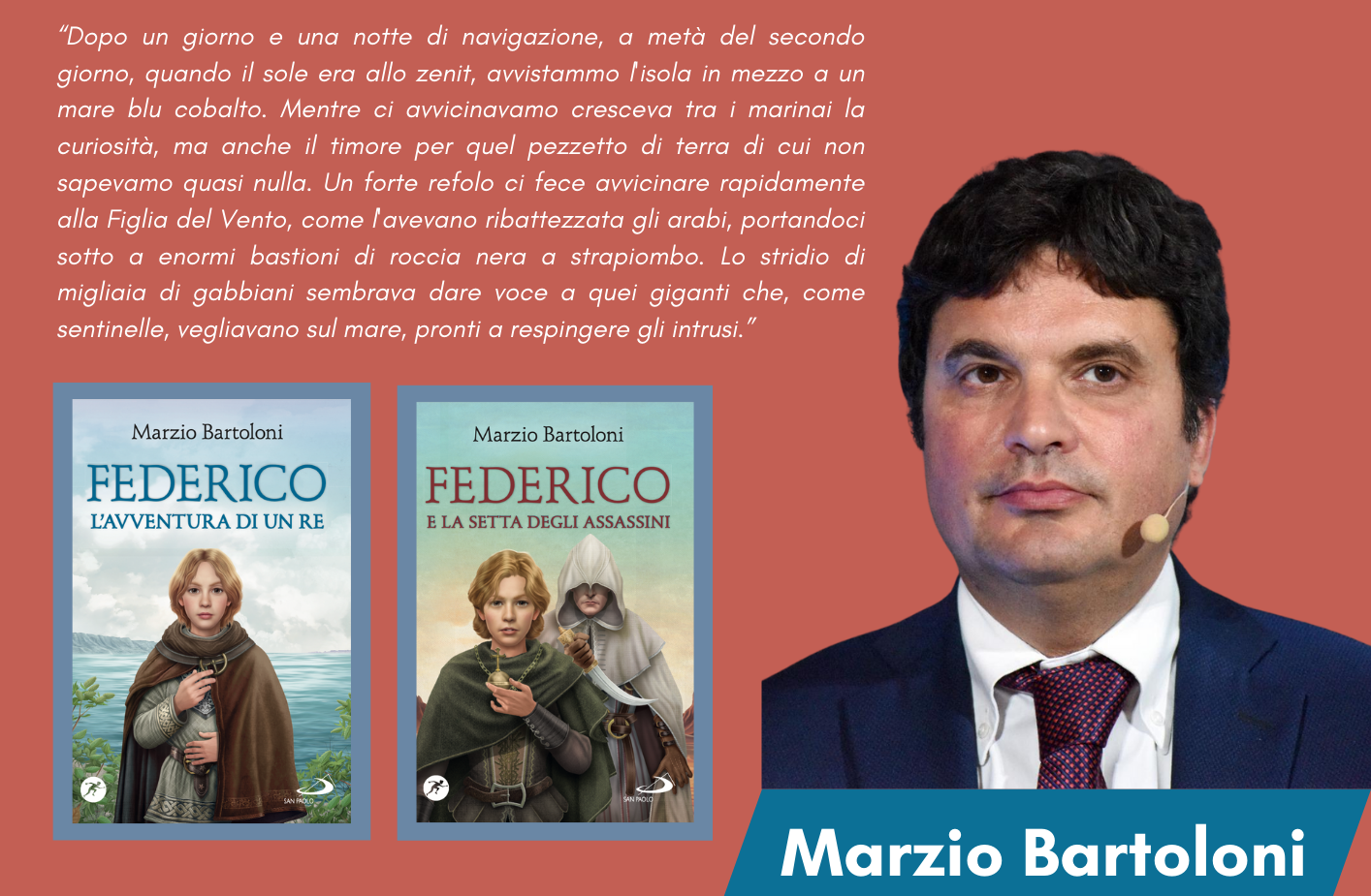 Federico II a Pantelleria: la presentazione dei romanzi di Marzio Bartoloni