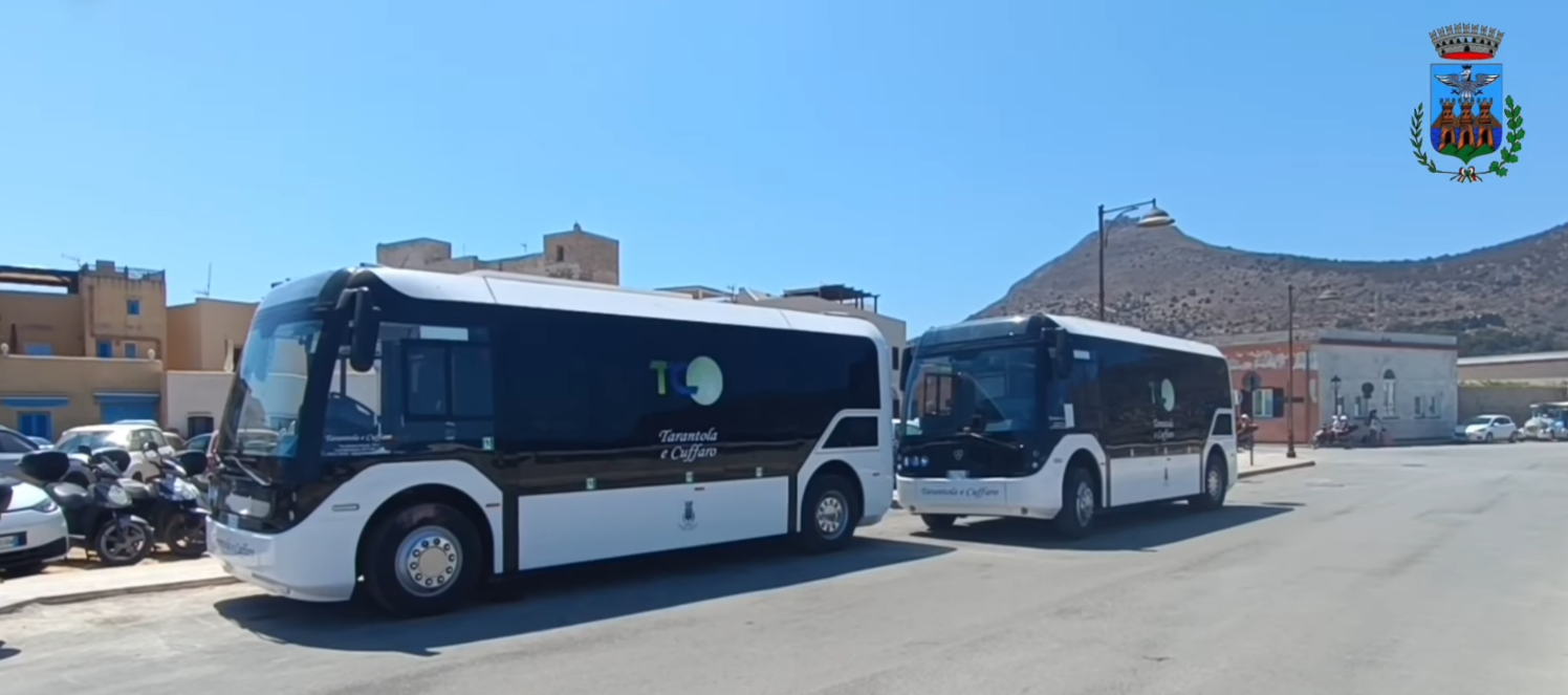 In funzione a Favignana due nuovi bus elettrici operativi tutto l’anno. VIDEO￼