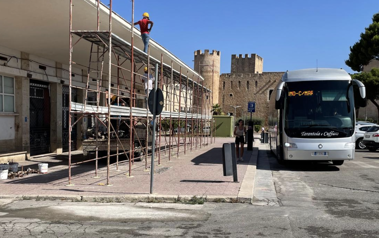 Alcamo: ripresi i lavori di manutenzione dell’ex Autostazione