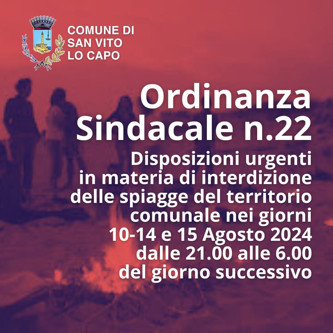 Prime regole di Ferragosto contro bivacco e falò, inizia San Vito Lo Capo