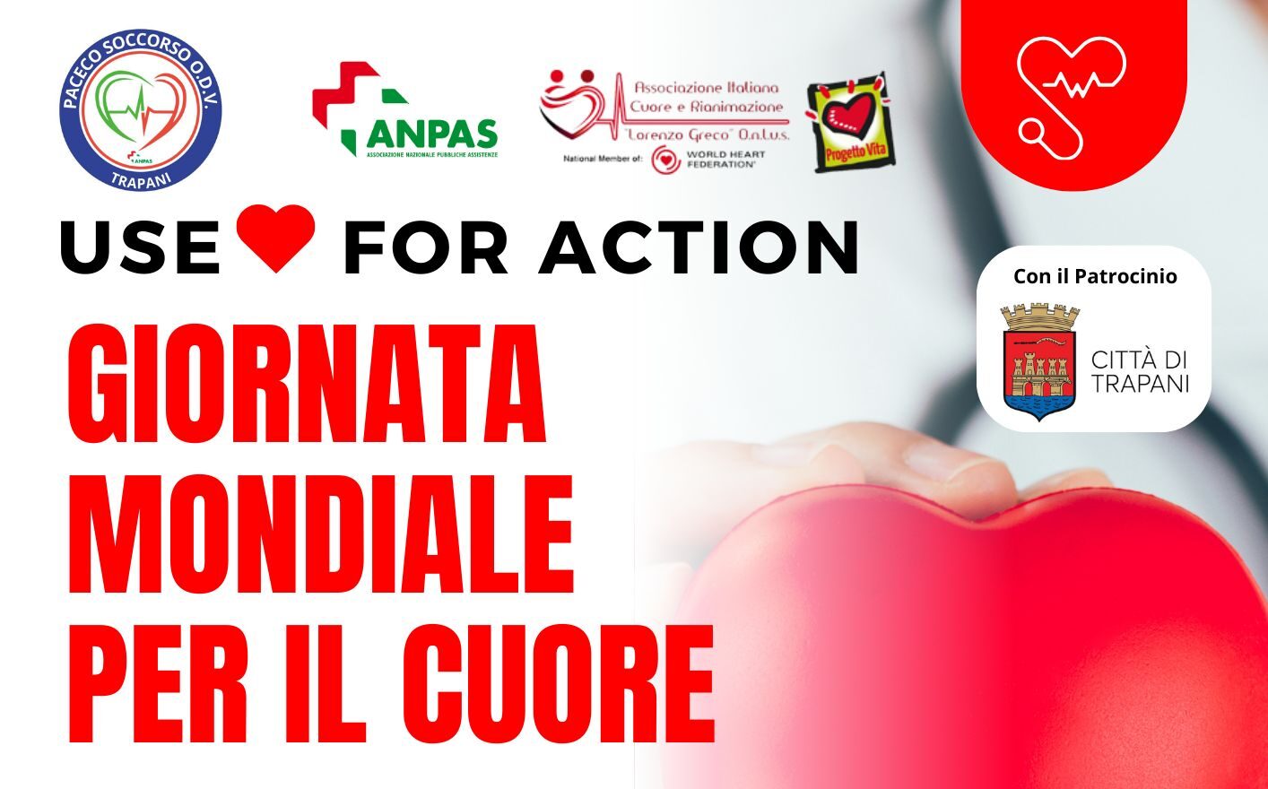 A Trapani la Giornata Mondiale per il Cuore con iniziative e flash mob