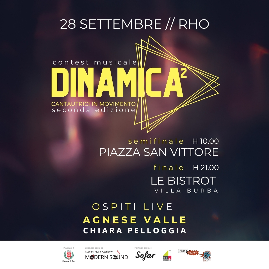  Dinamica Contest: tutto pronto per l’evento che porta a Rho la musica d’autrice