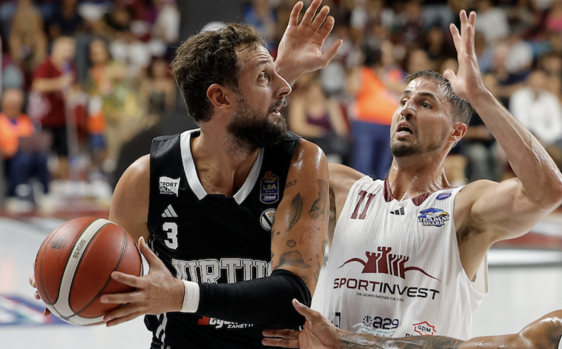 Basket: la Virtus Bologna vince di misura a Trapani contro Shark