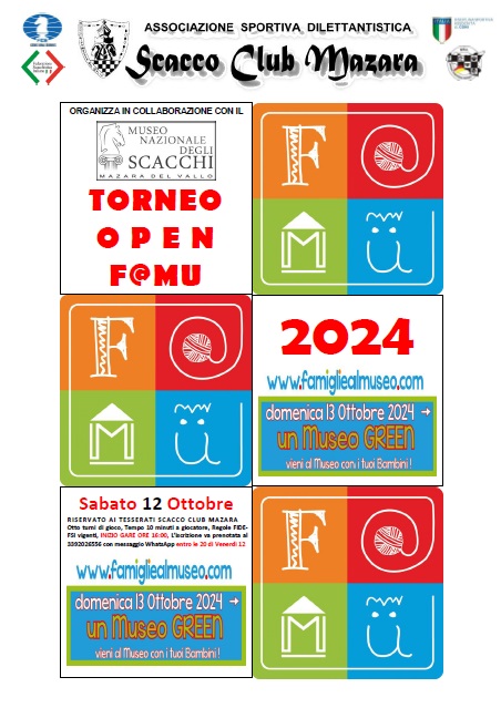 Il Museo Nazionale degli Scacchi di Mazara diventa “Green” con Famu 2024