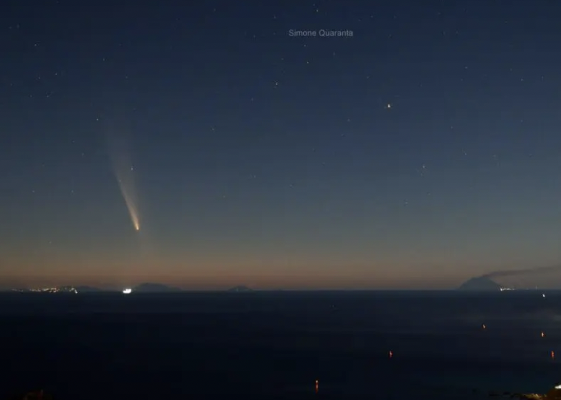 Una cometa nei cieli siciliani, è la Tsuchinshan-Atlas
