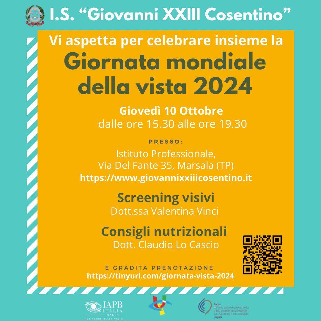 L’Istituto Professionale di Marsala celebra la Giornata mondiale della Vista con screening gratuiti