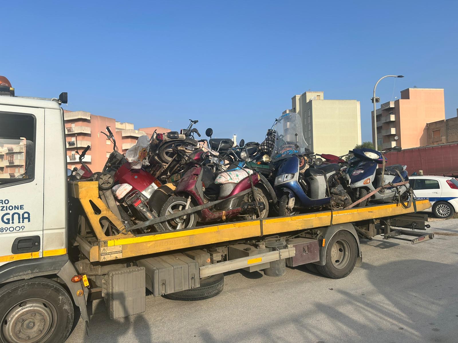 Ancora una ‘sfilata’ di motorini sequestrati a Marsala
