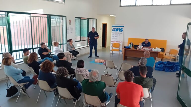 Petrosino, concluso il corso organizzato dall’Avis per l’utilizzo del defibrillatore