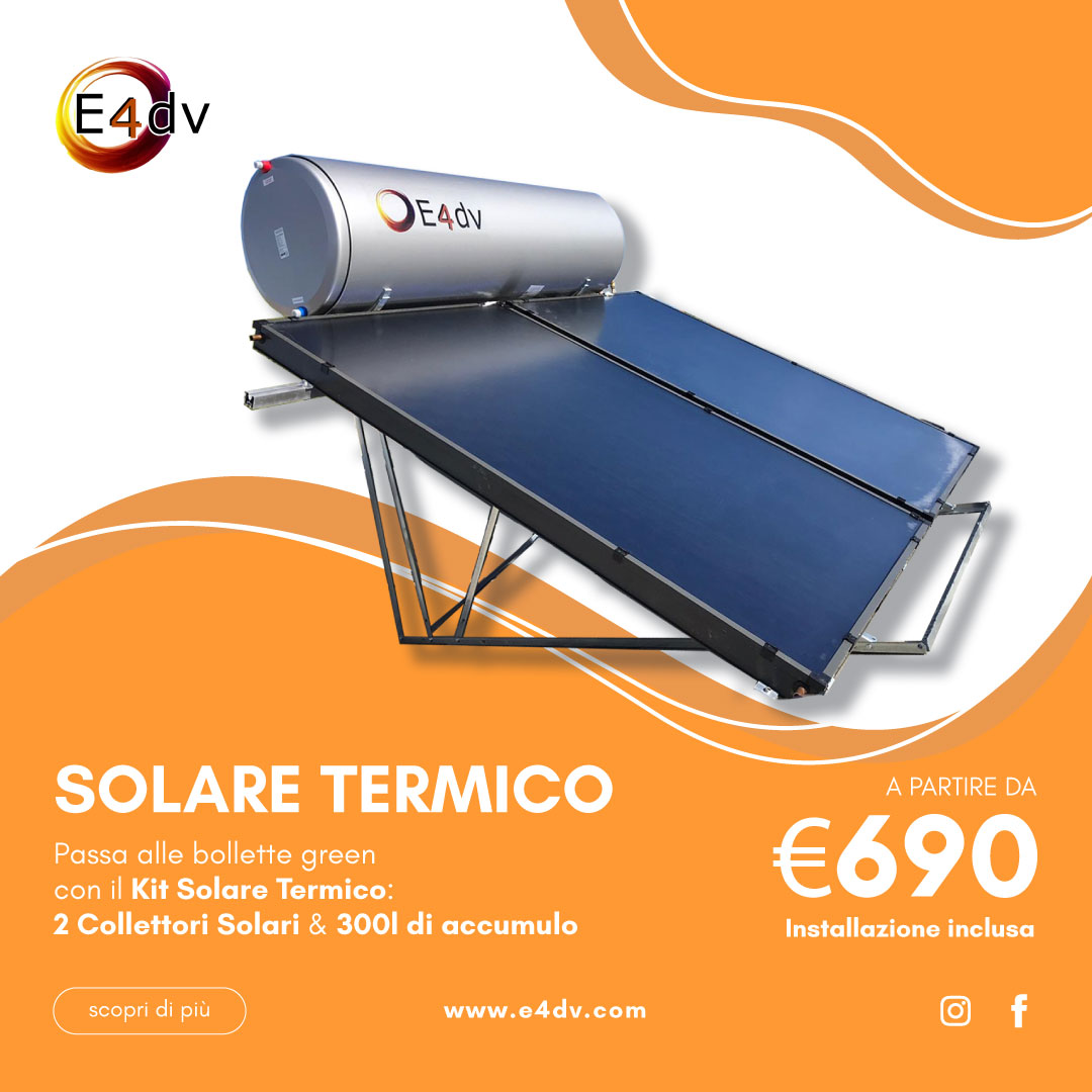 Il Solare Termico di E4dv: energia pulita e conveniente￼