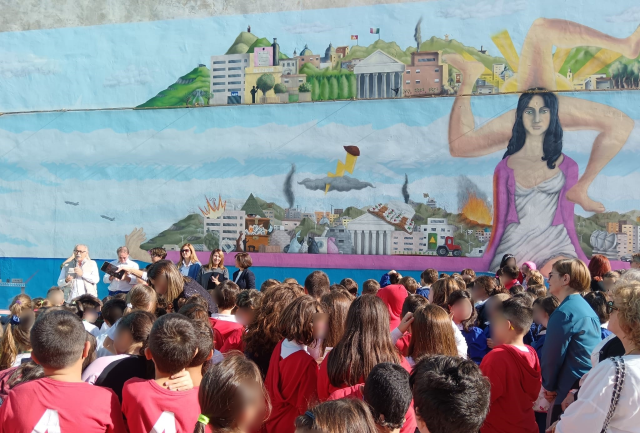 Democrazia Partecipata: a Erice inaugurato murales alla scuola Mazzini￼