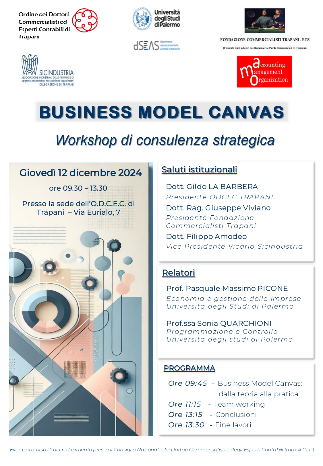 Workshop di Consulenza Strategica: a Trapani il Business Model Canvas per la crescita aziendale