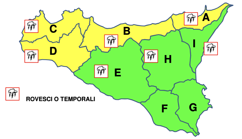 Meteo, in Provincia di Trapani arriva l’allerta gialla