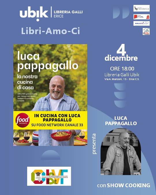 Luca Pappagallo presenta a Erice “La nostra cucina di casa”
