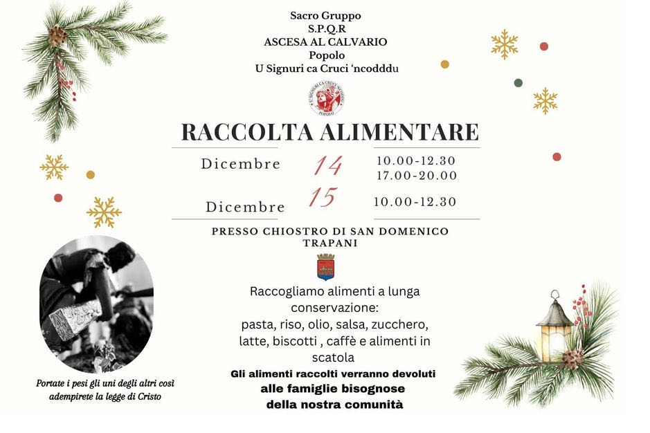 A Trapani due giorni di raccolta alimentare per le famiglie bisognose