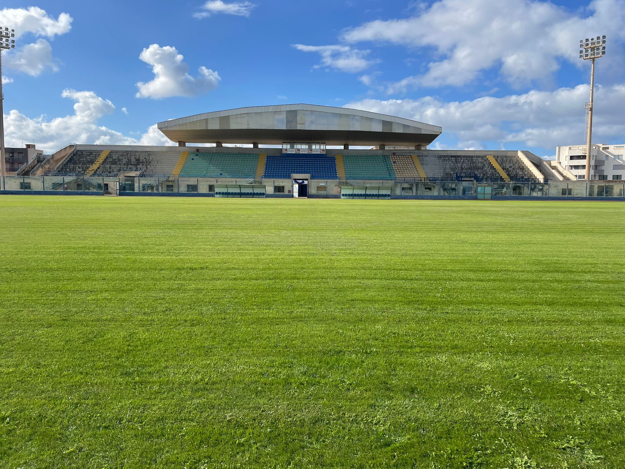 Il Marsala 1912 torna a giocare nel suo Stadio con un nuovo manto erboso