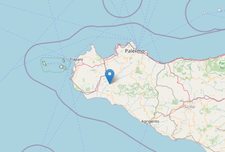 Leggera scossa di terremoto nel Belice: epicentro a 3 km da Salaparuta