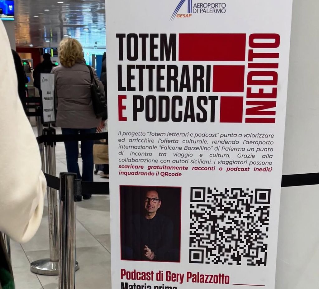 Aeroporto Palermo, successo per iniziativa “Totem letterari e podcast”