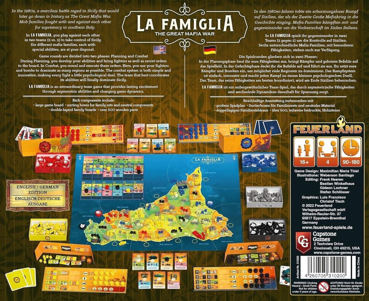 “La famiglia”, un gioco tedesco simula la guerra di mafia. E’ bufera politica