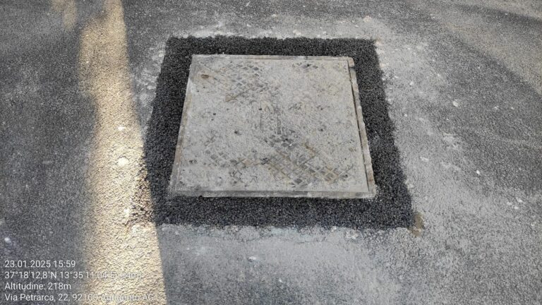 Asfalto che copre i tombini ad Agrigento, dalla Regione: “Abbiamo dovuto fare in fretta”