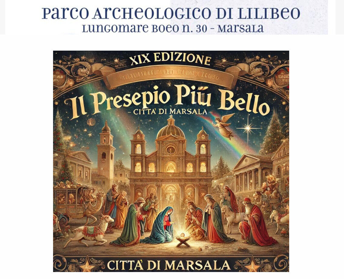 Al Parco Lilibeo la premiazione dei “presepi più belli” della Città di Marsala