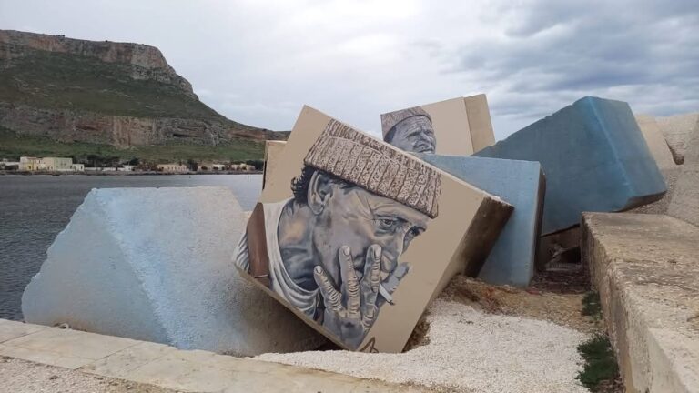 A Bonagia murales in ricordo degli uomini che hanno fatto grande l’ex tonnara