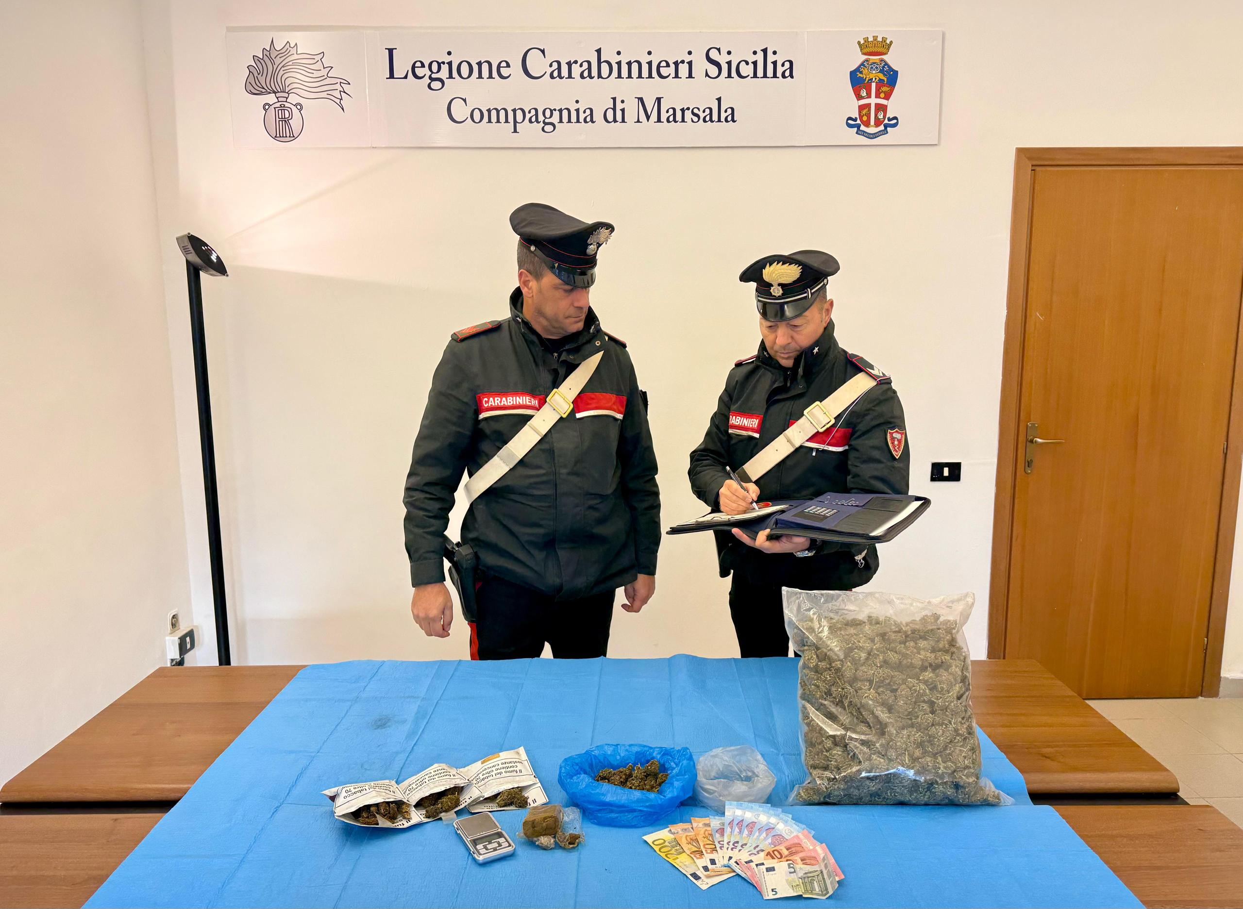 Marsala, spaccia droga e finisce in manette un uomo di 44 anni